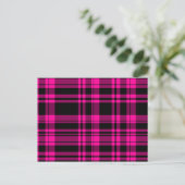 Punky Hot Pink Briefkaart (Staand voorkant)