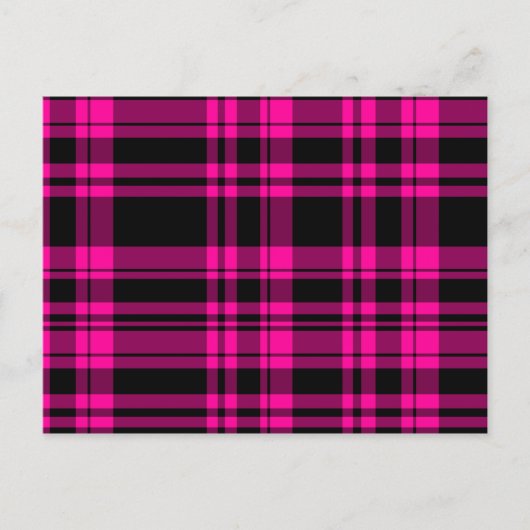 Punky Hot Pink Briefkaart (Voorkant)