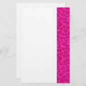 Punky Hot Pink Leopard Print Briefpapier (Voorkant / Achterkant)