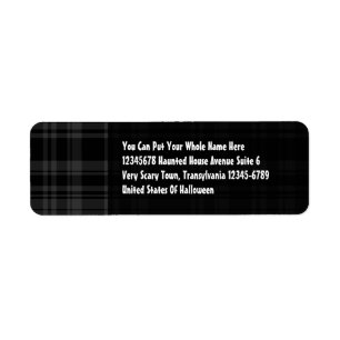 Punky Plaid Black Etiket