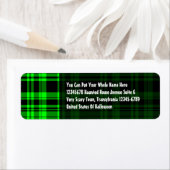 Punky Plaid Neon Groen Etiket (Insitu)