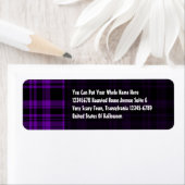 Punky Plaid Paars Etiket (Insitu)