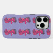 Punky Seahorse | Schattig Roze Zeepaardje Case-Mate iPhone Case (Achterkant (horizontaal))