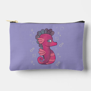 Punky Seahorse Schattig Roze Zeepaardje Etui