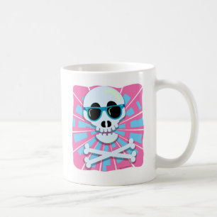 Punky Skull Eighties Shades Retro Vibes Koffiemok