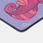 Punky zeepaard | Schattig Roze Zeepaard Bureaumat (Hoek)