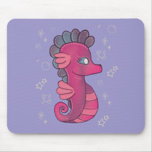 Punky zeepaard   Schattig Roze Zeepaard Muismat