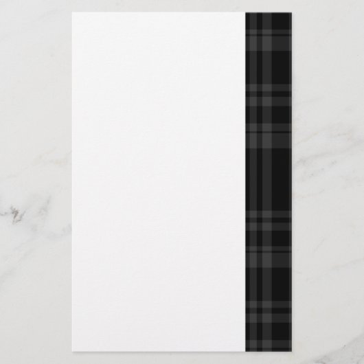 Punky Zwarte Ruit Briefpapier (Voorkant)