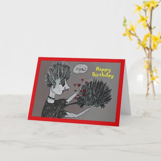 Punkypine Kaart (Gele Bloem)