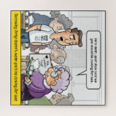 Punny 40th Birthday Jigzaag Puzzle Legpuzzel (Horizontaal)