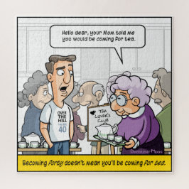 Punny 40th Birthday Jigzaag Puzzle Legpuzzel