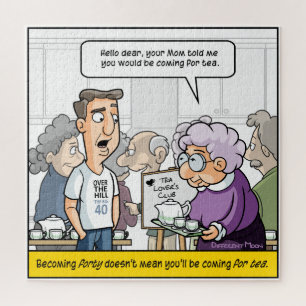 Punny 40th Birthday Jigzaag Puzzle Legpuzzel