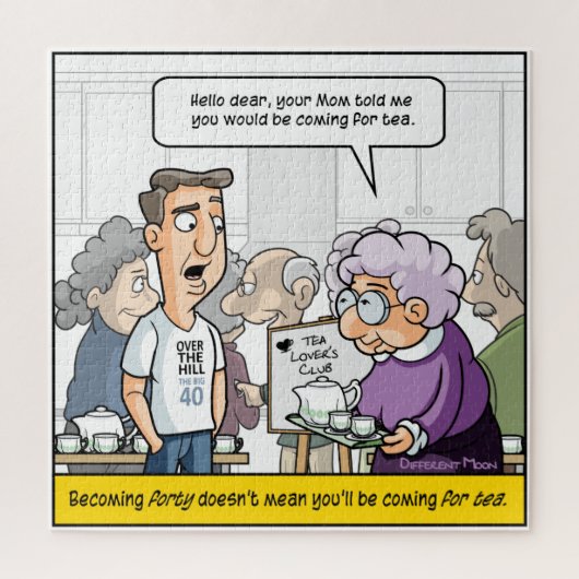 Punny 40th Birthday Jigzaag Puzzle Legpuzzel (Verticaal)
