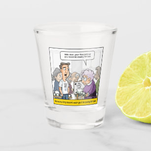 Punny 40th Birthday Shot Glass Glas
