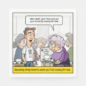 Punny 40th Verjaardagsfeest servetten (Voorkant)