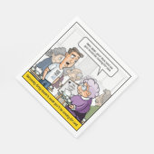 Punny 40th Verjaardagsfeest servetten (Hoek)