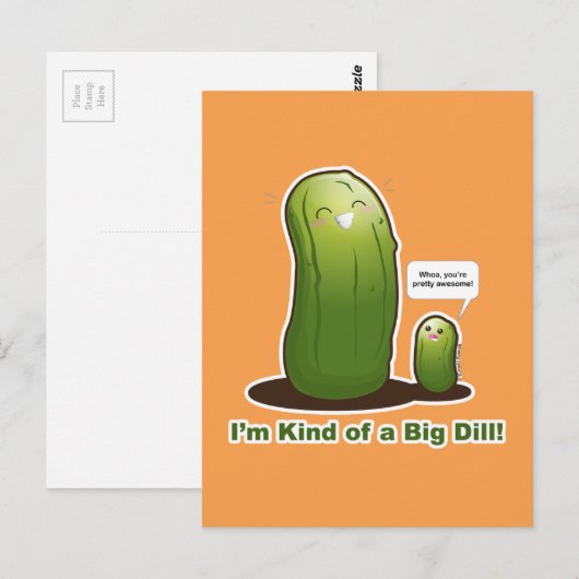 Punny Big Pickle Briefkaart (Voorkant / Achterkant)