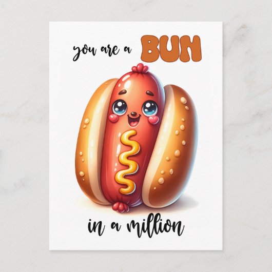 Punny Bun in een miljoen Valentijn Briefkaart (Voorkant)