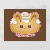 Punny Buns Cute Cinnamon Bunny Briefkaart (Voorkant)