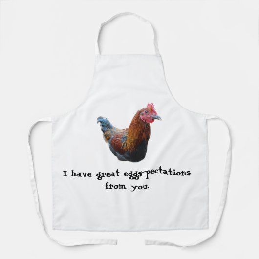 Punny Chicken Schort (Voorkant)