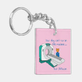 Punny Dogs Kan niet MRI maar CATscan Acryl Sleutel Sleutelhanger (Voorkant Links)