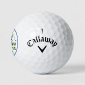Punny Gepersonaliseerd Par voor de Cursus Pa Joke Golfballen (Logo)