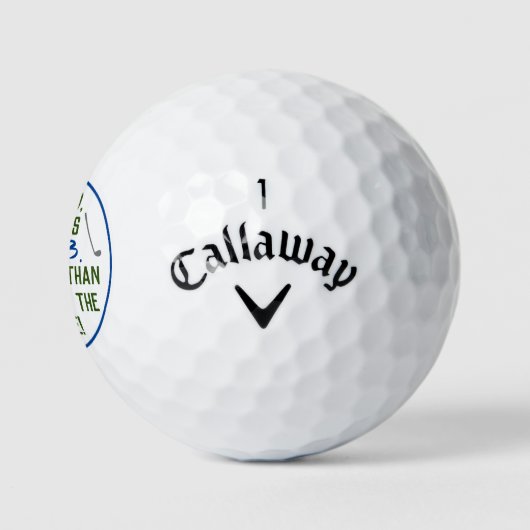 Punny Gepersonaliseerd Par voor de Cursus Pa Joke Golfballen (Logo)