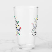 Punny Lets krijgen het | kerstlampjes Drink woords Glas (Links)