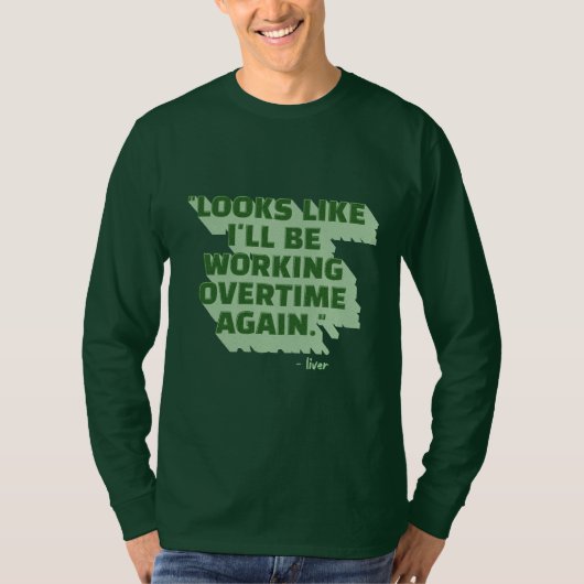 Punny Liver St Patrick's Day T-shirt (Voorkant)