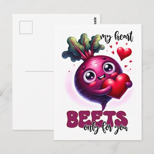 Punny Mijn Hart Beets Alleen Voor U Briefkaart (Voorkant / Achterkant)
