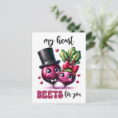Punny Mijn Hart Beets Voor U Briefkaart (Staand voorkant)