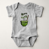 Punny Miso Cute Baby One Piece Romper (Voorkant)