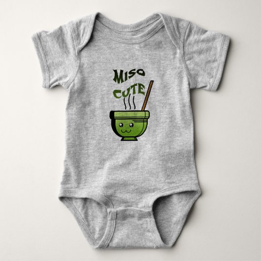 Punny Miso Cute Baby One Piece Romper (Voorkant)