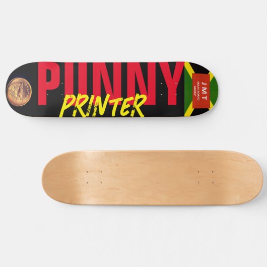 PUNNY PRINTER 8 1/4"Skateboarddek Persoonlijk Skateboard (Horizontaal)