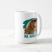 Punny Proboscis Aap Koffiemok (Voorkant rechts)