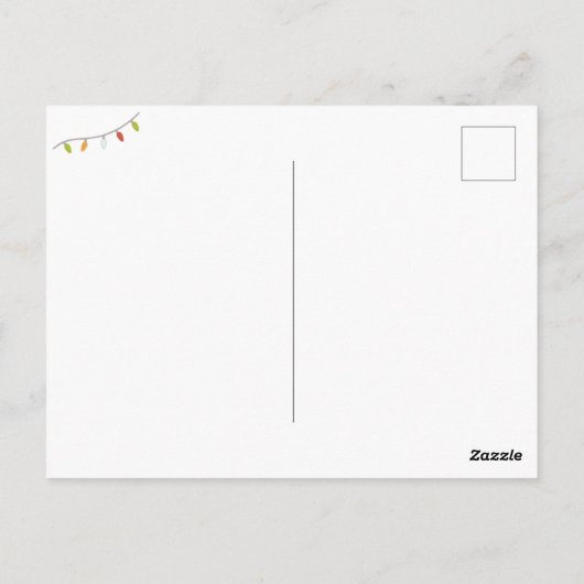 Punny Santa Caws Kerstfeestdag Briefkaart (Achterkant)