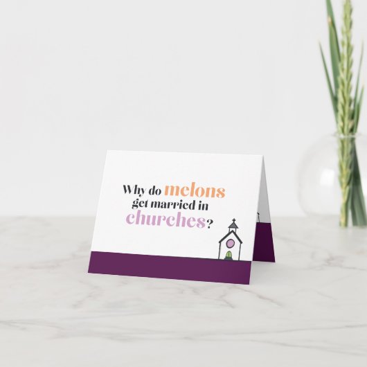 Punny Verloving Card Bedankkaart (Voorkant)