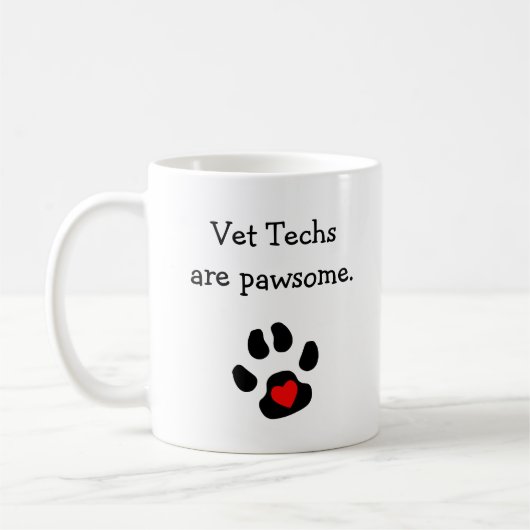 Punny Vet Tech Design Koffiemok (Links)