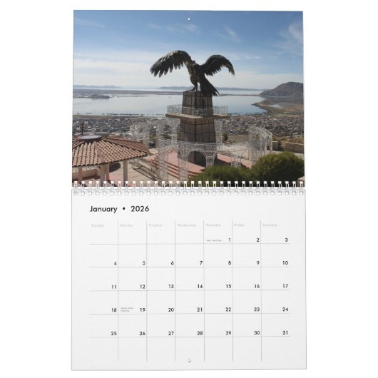 Puno Peru Kalender (Jan 2026)