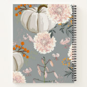 Punpkins en Dahlia bloemen Notitieboek (Achterkant)