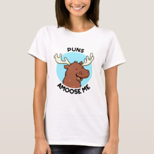 Puns Amoose me Cute Moose Pun T-shirt