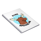 Puns Amuseren Me Grappige Eland Pun Notitieboek (Rechterzijde)
