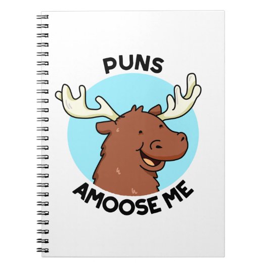 Puns Amuseren Me Grappige Eland Pun Notitieboek (Voorkant)