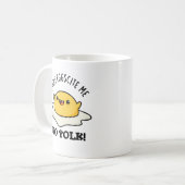 Puns Eggcite No Yolk Funny Egg Pun Koffiemok (Voorkant links)