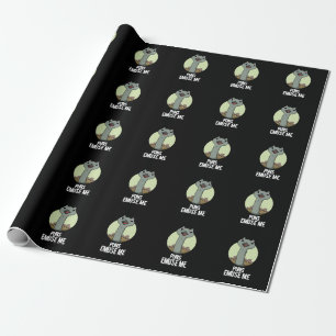 Puns Emuse me Funny Emu Pun Dark BG Cadeaupapier
