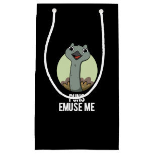 Puns Emuse me Funny Emu Pun Dark BG Klein Cadeauzakje