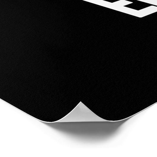 Puns Emuse me Funny Emu Pun Dark BG Poster (Hoek)