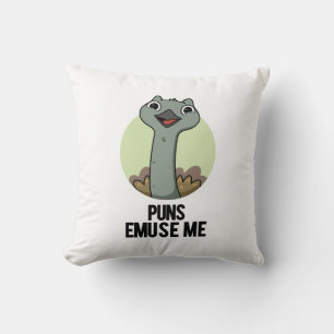 Puns Emuse me Funny Emu Pun Kussen