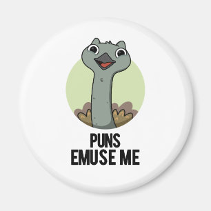 Puns Emuse me Funny Emu Pun Magneet