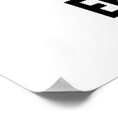 Puns Emuse me Funny Emu Pun Poster (Hoek)